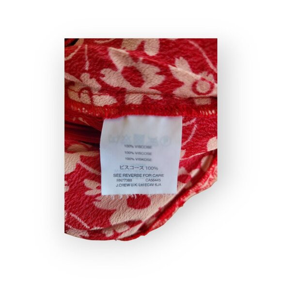 Madewell Red/White Daisy Wrap Romper Size 2 - Picture 9 of 14